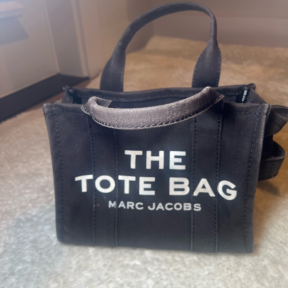 Marc Jacobs Black Canvas Tote Bag